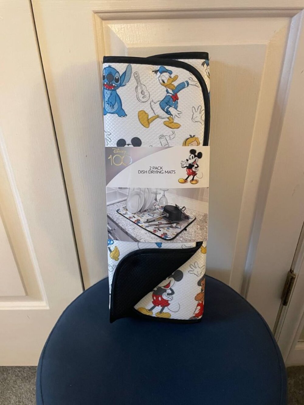 NWT Disney 100 Mickey Mouse & Friends 2-Pack Dish Drying Mats | Kidcore Kitchen